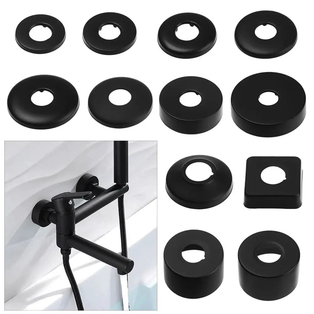 Shower Faucet Decorative Cover Stainless Steel Water Pipe Wall Cover by Bowlift