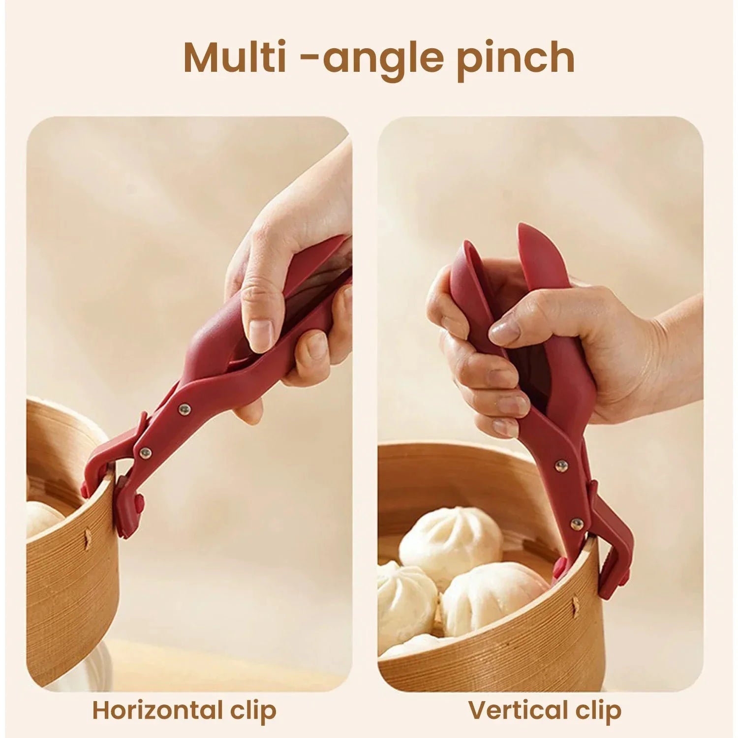 Silicone Anti-Scald Clip Heat Resistant Plate Bowl Lifter Pot Holder by Bowlift