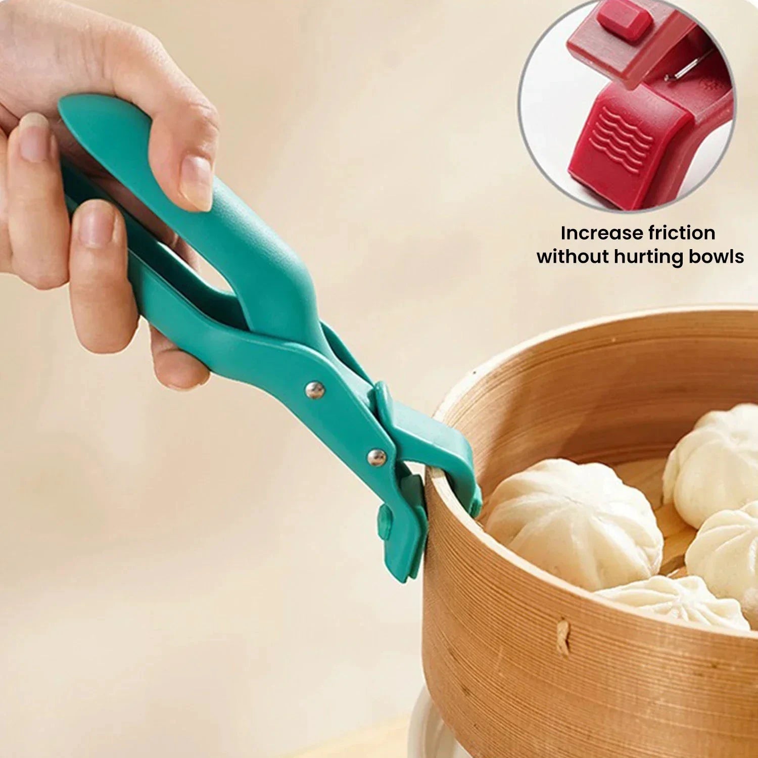 Silicone Anti-Scald Clip Heat Resistant Plate Bowl Lifter Pot Holder by Bowlift