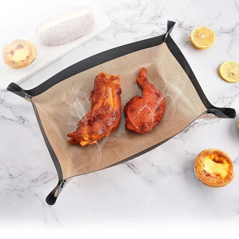 Silicone Baking Mat with Button Non-Stick Reusable Heat-Resistant Liner by Bowlift