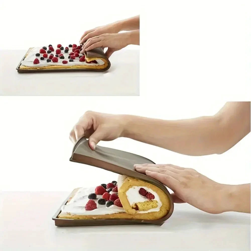 Silicone Baking Mats Non-Stick Reusable Pastry and Cake Roll Mats by Bowlift