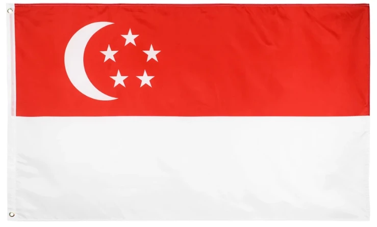 Singapore flag-Singapore national country banner by flagsshop