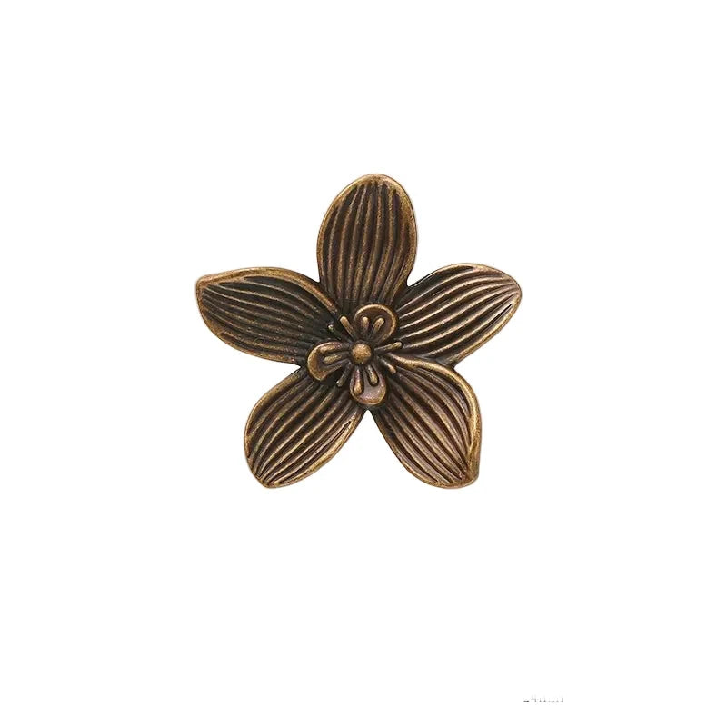 Single Hole Creative Petal Cabinet Knobs Furniture Handles Drawer Pull by Bowlift