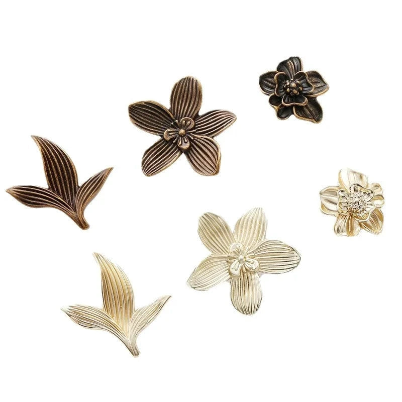 Single Hole Creative Petal Cabinet Knobs Furniture Handles Drawer Pull by Bowlift