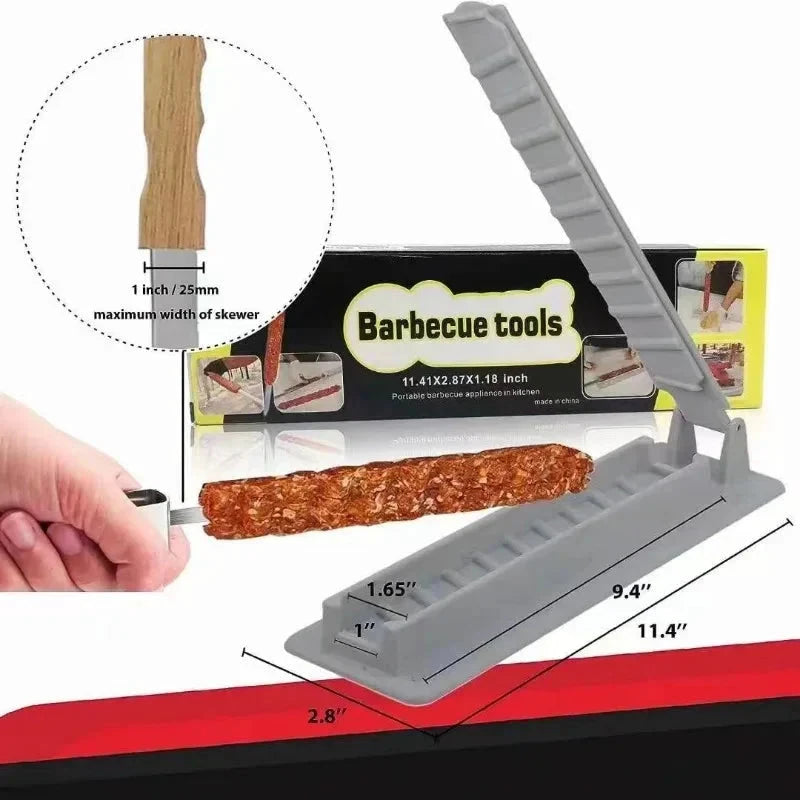 Single Row Kebab Maker BBQ Meat Skewer Machine Kebab Press Maker by Bowlift