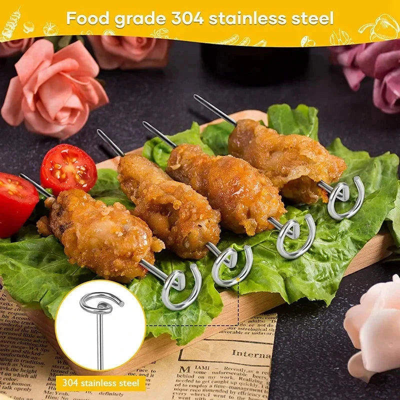 Skewer Stand Air Fryer Accessory Grill Dehydrator Rack BBQ Grill by Bowlift