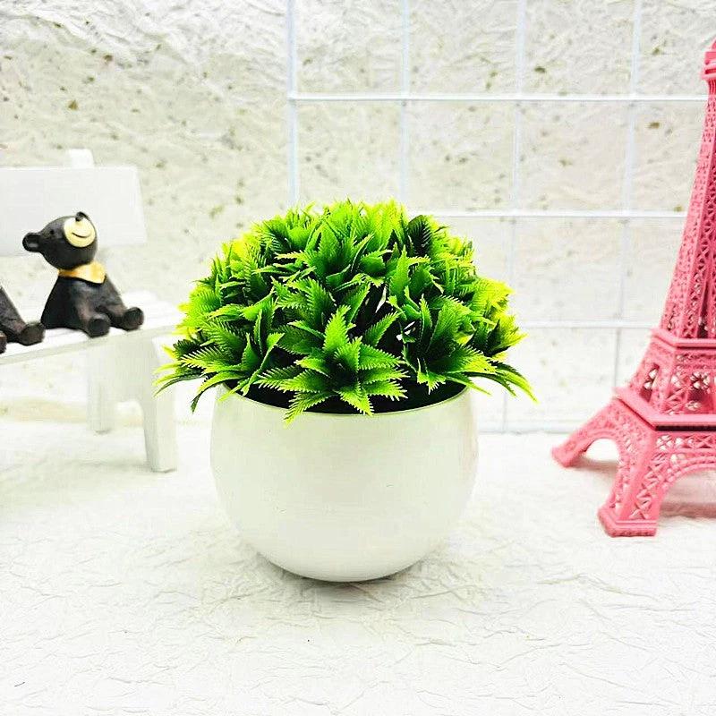 Mini Half - Sphere Artificial Potted Plant by BowLift