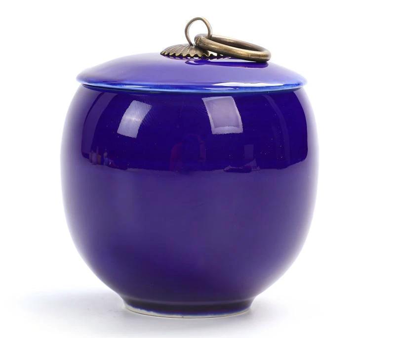 Travel Tea Clay Tea Jar with Cracked Sandwich Design by BowLift