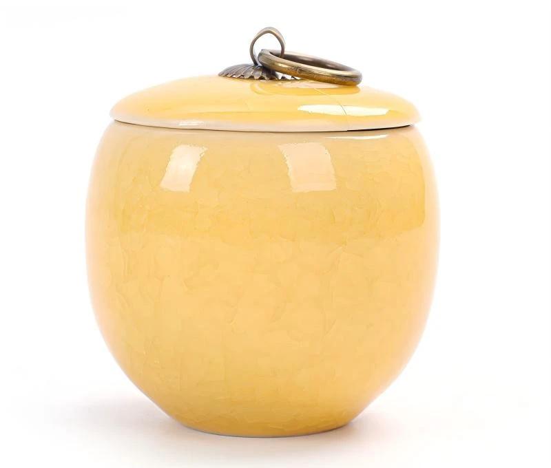 Travel Tea Clay Tea Jar with Cracked Sandwich Design by BowLift