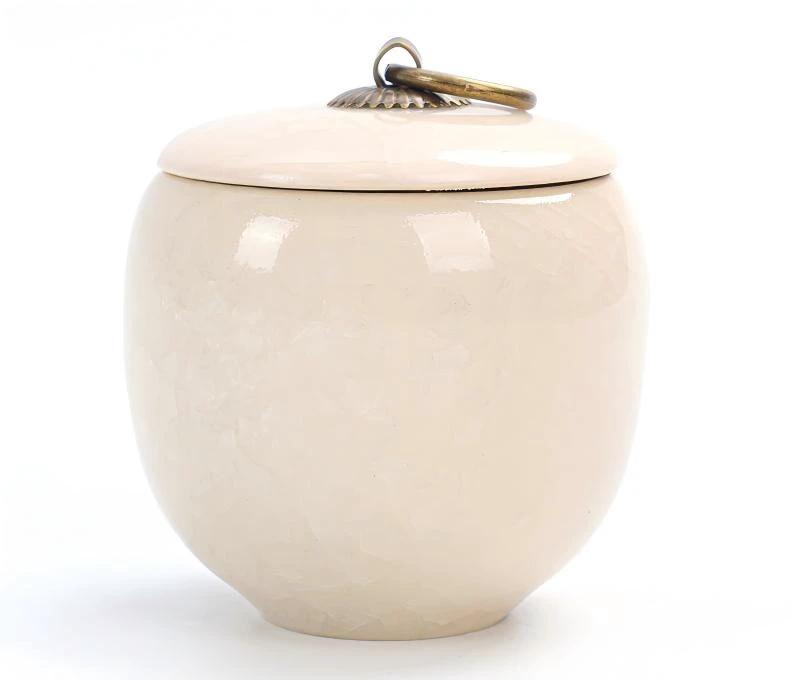 Travel Tea Clay Tea Jar with Cracked Sandwich Design by BowLift