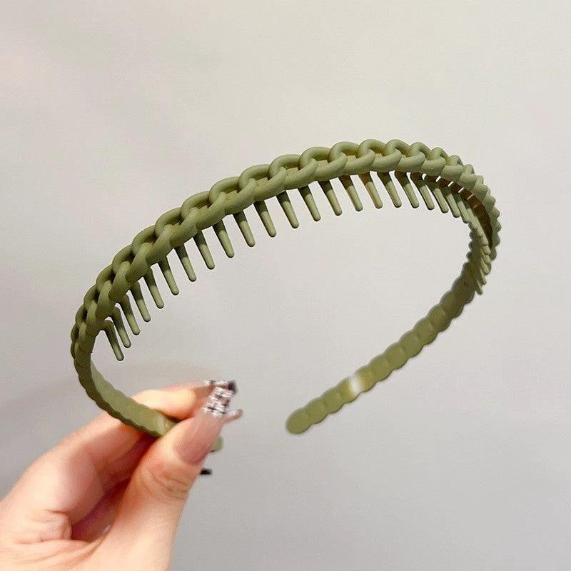 Stylish Matte Face Wash Headband with Teeth for Anti-Slip by BowLift