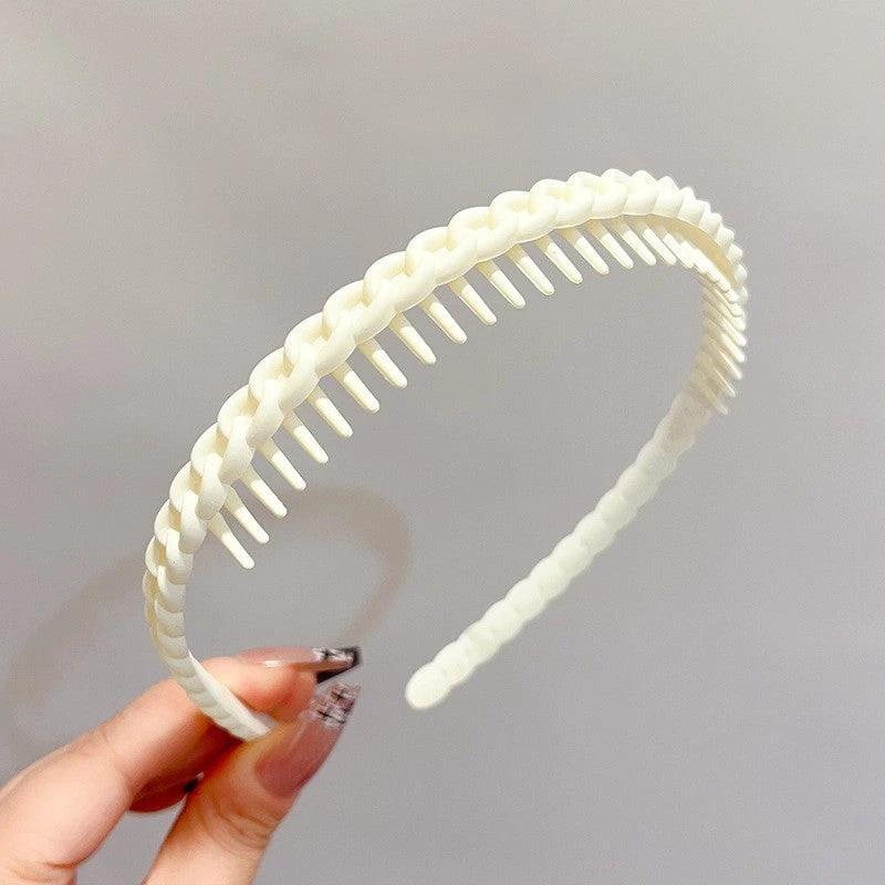 Stylish Matte Face Wash Headband with Teeth for Anti-Slip by BowLift