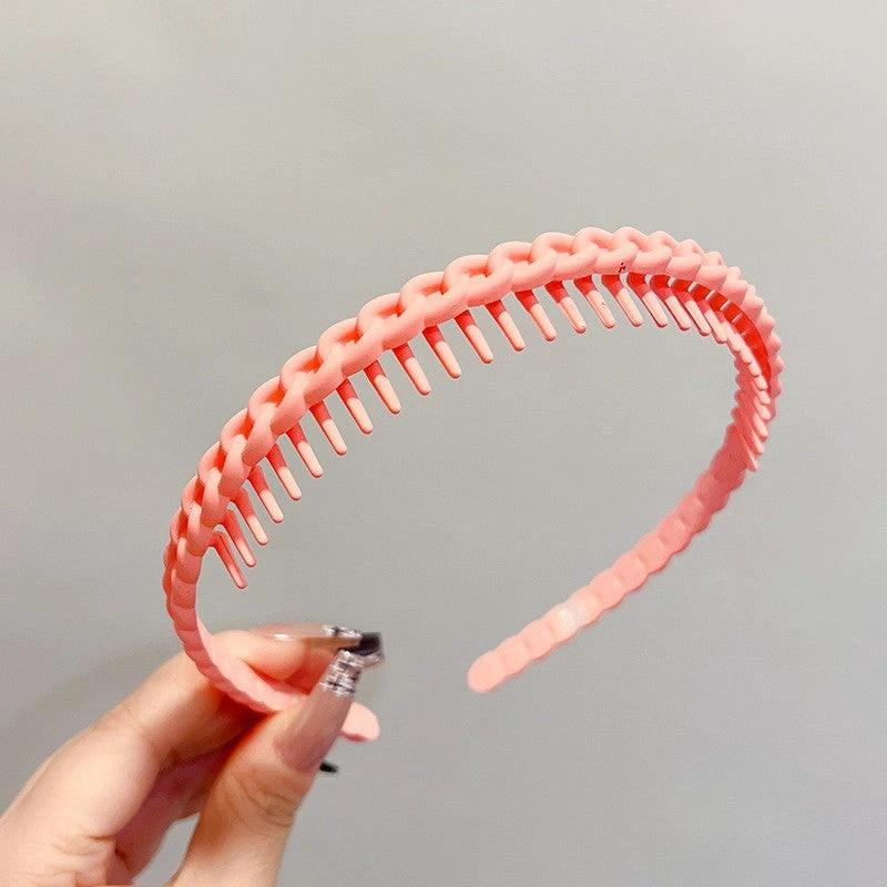 Stylish Matte Face Wash Headband with Teeth for Anti-Slip by BowLift