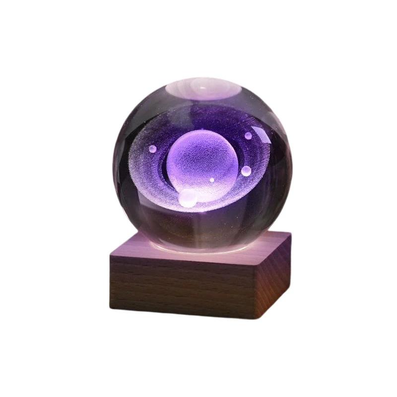 Night light Crystal ball 3D Galaxy by Bowlift