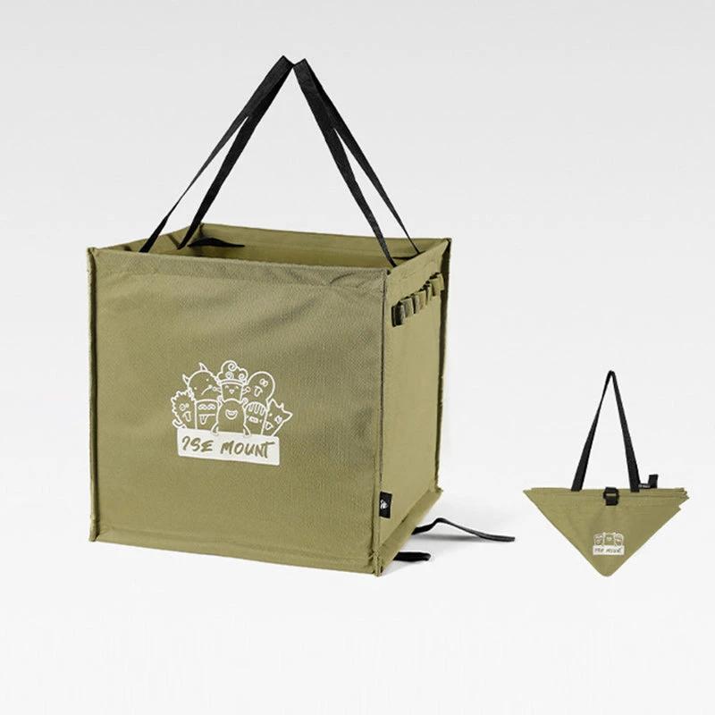 Foldable multifunctional trash can for outdoor use by Bowlift