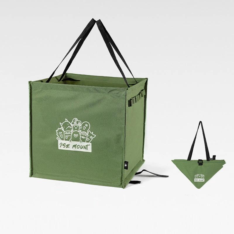 Foldable multifunctional trash can for outdoor use by Bowlift