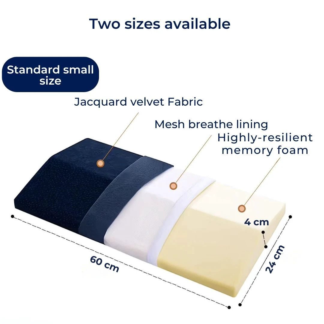 SleepAlign Lumbar Support Pillow for Sleeping | Relieves Back Pain - Improves Spinal Alignment - Comfortable Pillow for Back Pain Relief Bowlift by Bowlift