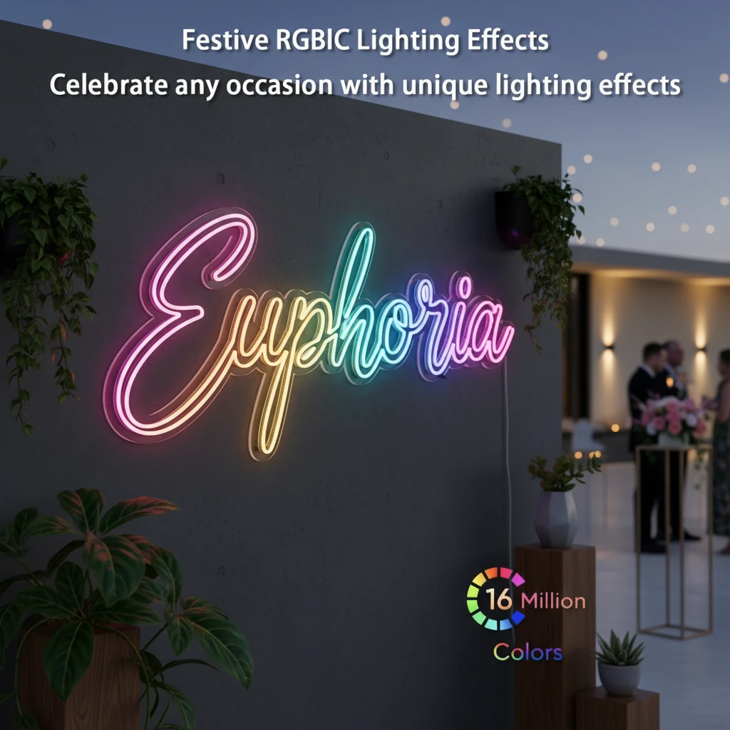 Permanent Smart RGB Outdoor Lights for Halloween Christmas Decoration by Neonchics