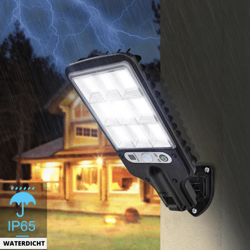 SolarBright Motion Sensor Garden Lamp – Wireless IP65 Outdoor LED Light with Remote Control & 6000K Cool White Illumination by BowLift