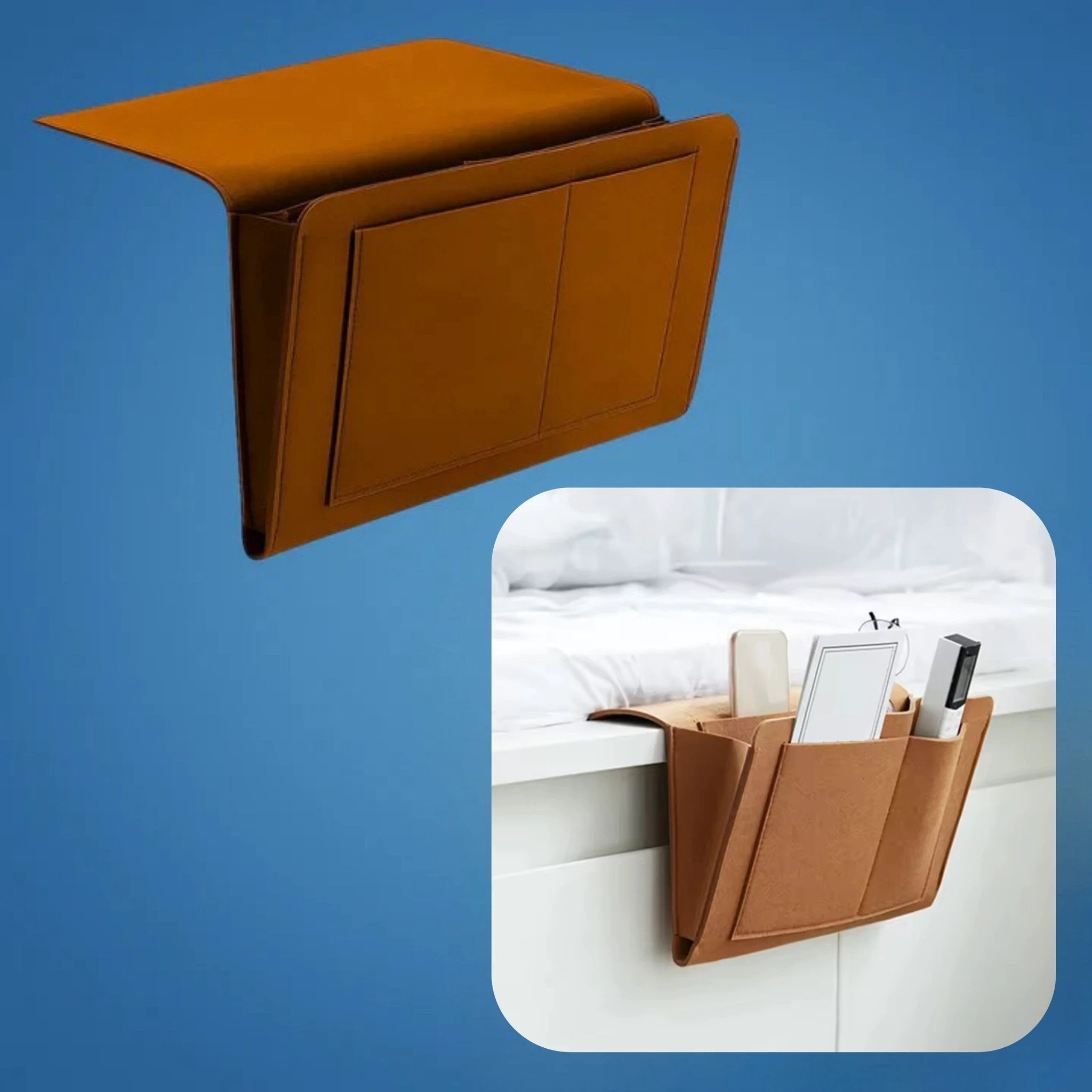 Essentials Within Reach – Thick Felt Durable Material – Save Space Stay Organised & Enjoy Nighttime Comfort Bowlift by Bowlift