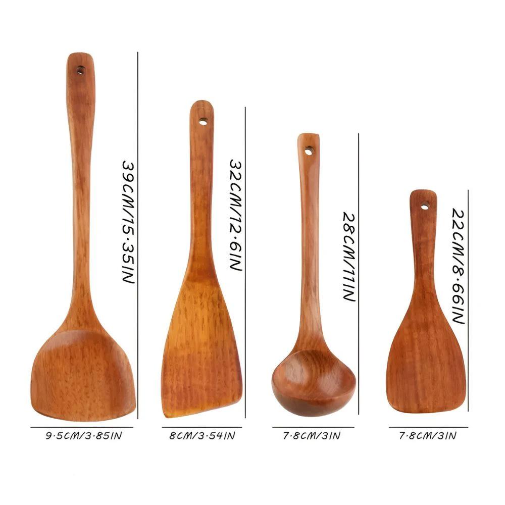 Wooden Kitchen Utensils by Casa & Beyond