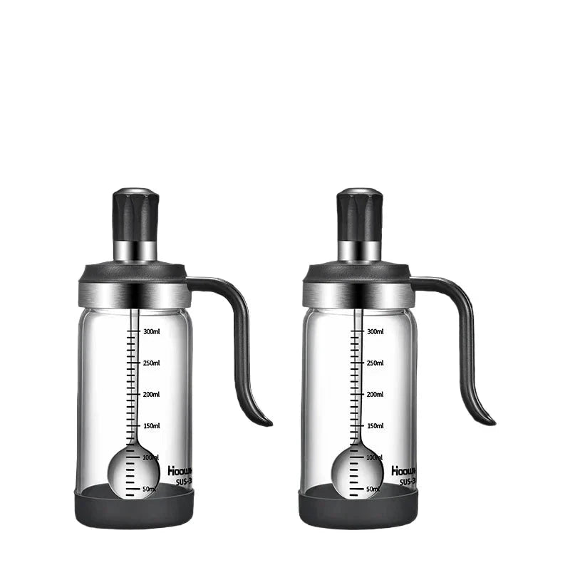 Spice Seasoning Bottle Kitchen Glass Transparent Bottle With Spoon by Bowlift