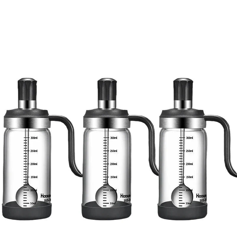 Spice Seasoning Bottle Kitchen Glass Transparent Bottle With Spoon by Bowlift