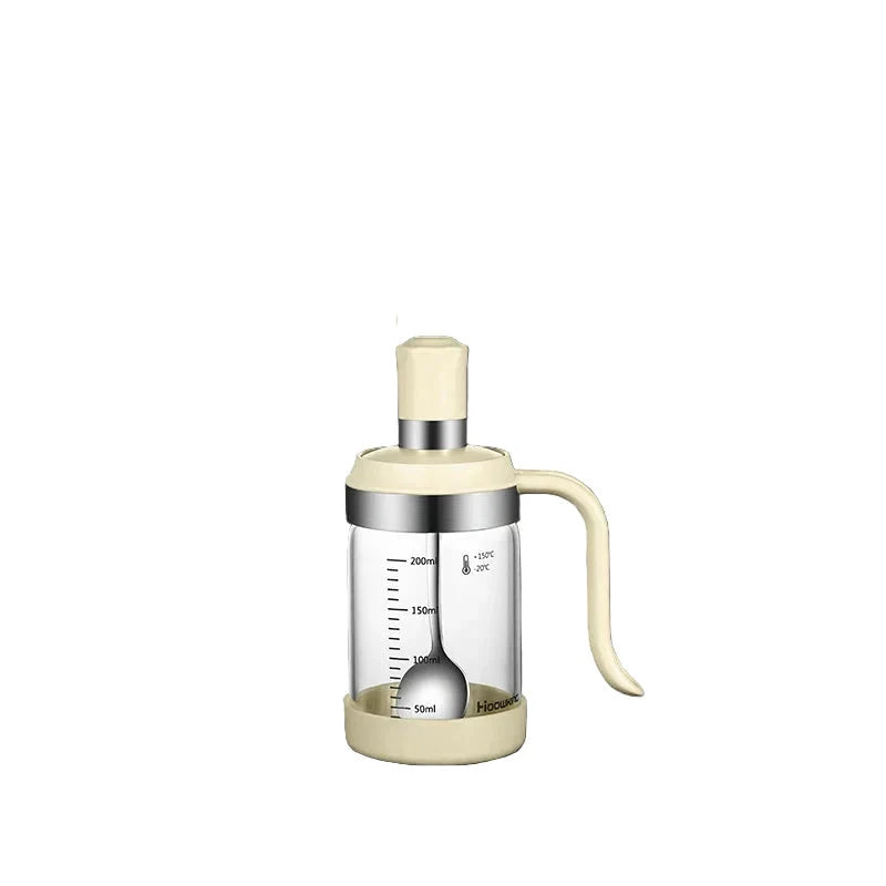 Spice Seasoning Bottle Kitchen Glass Transparent Bottle With Spoon by Bowlift