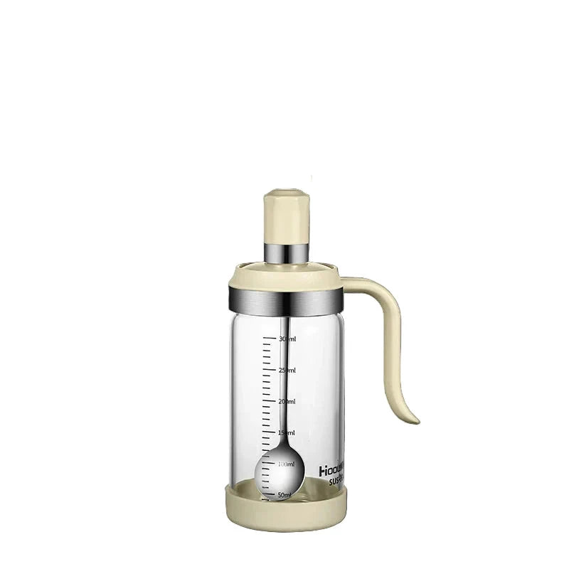 Spice Seasoning Bottle Kitchen Glass Transparent Bottle With Spoon by Bowlift