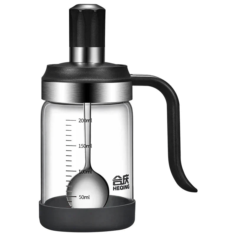 Spice Seasoning Bottle Kitchen Glass Transparent Bottle With Spoon by Bowlift