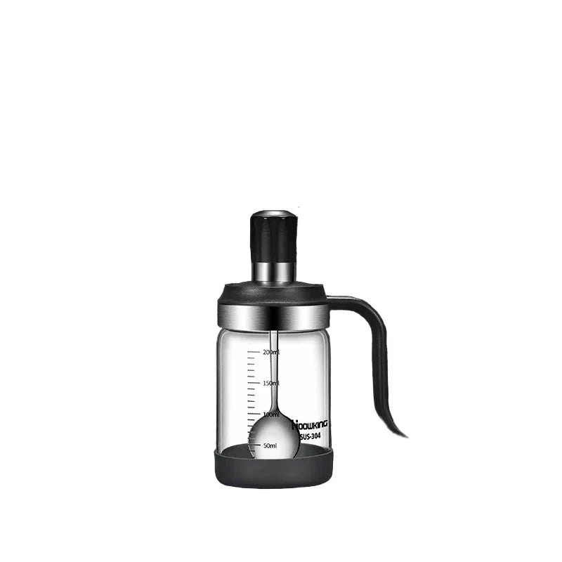 Spice Seasoning Bottle Kitchen Glass Transparent Bottle With Spoon by Bowlift