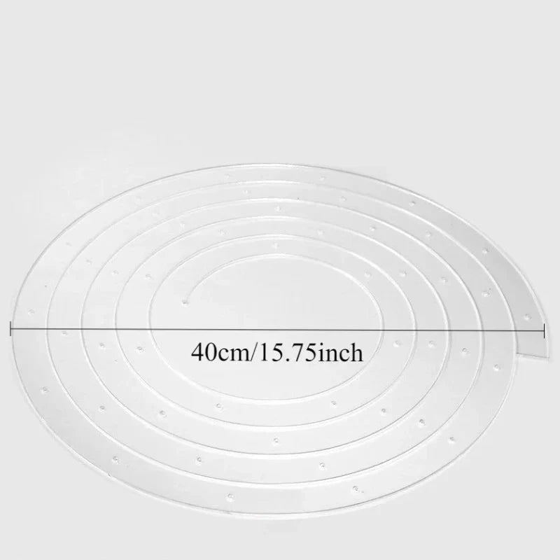 Spiral Tiered Acrylic Cake Stand Reusable Foldable Pastry Decoration by Bowlift