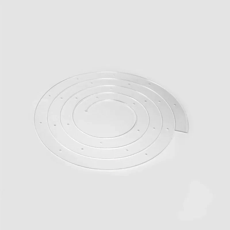 Spiral Tiered Acrylic Cake Stand Reusable Foldable Pastry Decoration by Bowlift