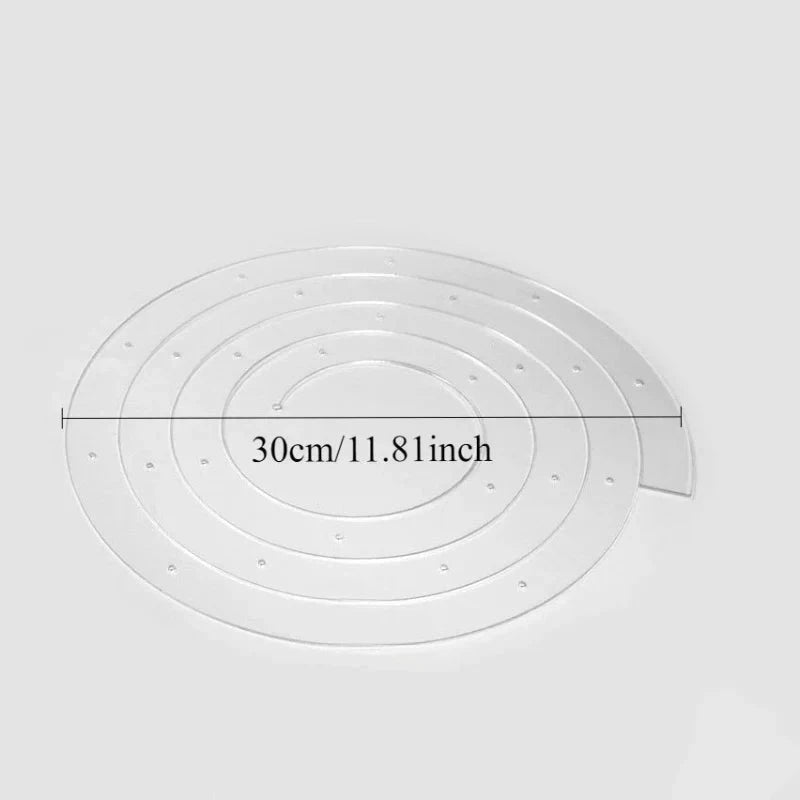 Spiral Tiered Acrylic Cake Stand Reusable Foldable Pastry Decoration by Bowlift