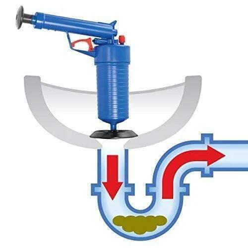 High Pressure Air Drain Blaster - Drain Cleaner Clogged Pipes and Drains by BowLift