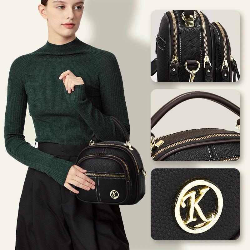 Handbag Crossbody PU Leather Shoulder Bag by BowLift
