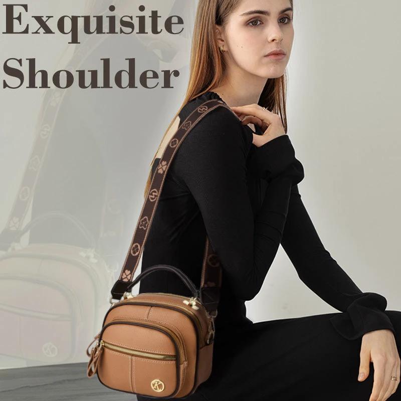 Handbag Crossbody PU Leather Shoulder Bag by BowLift