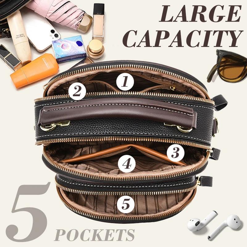 Handbag Crossbody PU Leather Shoulder Bag by BowLift