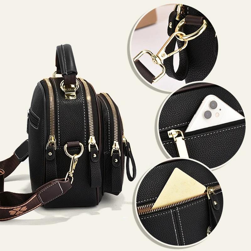 Handbag Crossbody PU Leather Shoulder Bag by BowLift