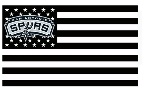San Antonio Spurs Flag-3x5FT Banner-100% polyester by flagsshop