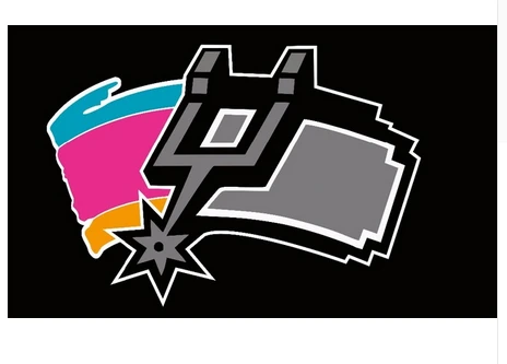 Custome San Antonio Spurs Flag-30cmx45cm Banner-100% polyester by flagsshop
