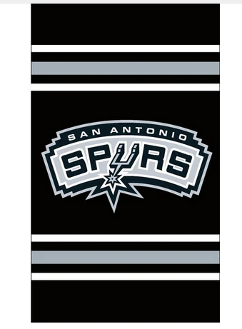 San Antonio Spurs Flag-3x5FT Banner-100% polyester by flagsshop