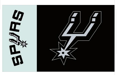 San Antonio Spurs Flag-3x5FT Banner-100% polyester by flagsshop