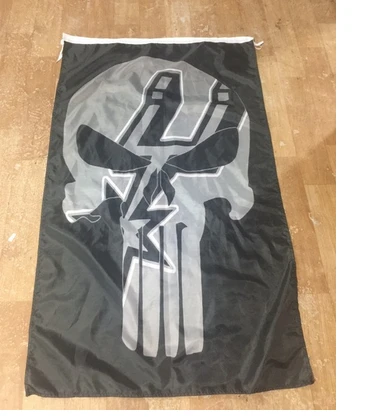 San Antonio Spurs Flag-3x5FT Banner-100% polyester by flagsshop
