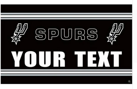 San Antonio Spurs Flag-3x5FT Banner-100% polyester by flagsshop