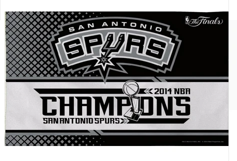 San Antonio Spurs Flag-3x5FT Banner-100% polyester by flagsshop
