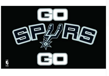 San Antonio Spurs Flag-3x5FT Banner-100% polyester by flagsshop