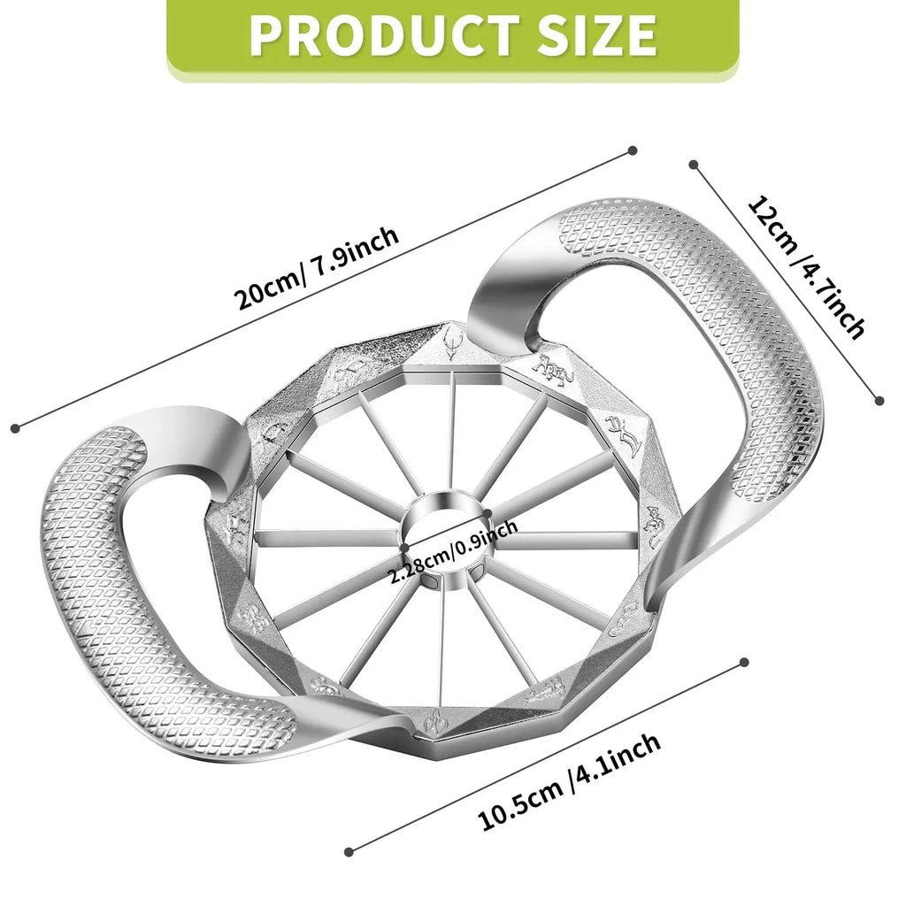 Stainless Steel Apple Slicer Heavy Duty Sharp Fruit Cutter and Divider by Bowlift