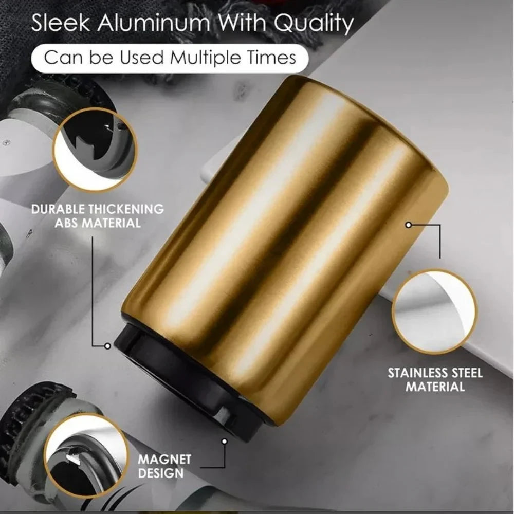 Stainless Steel Automatic Beer Bottle Opener Wine Cap Opener by Bowlift