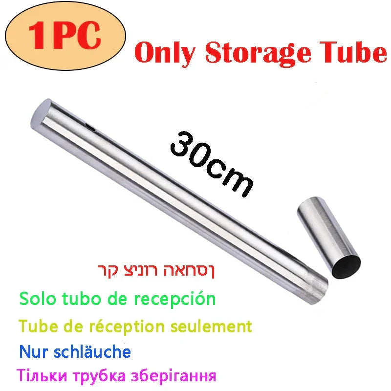 Stainless Steel Barbecue Skewer Reusable BBQ Skewers Iron Stick by Bowlift